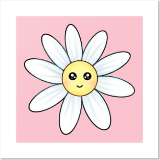 Cute Daisy Flower Posters and Art